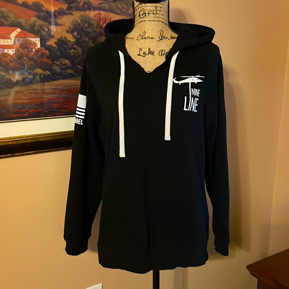 Nine Line Apparel black hoodie, size M